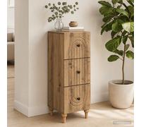 vidaXL Mobile con Cassetti 33 x 34,5 x 90 cm Legno ingegnerizzato