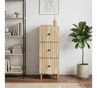 vidaXL Mobile con Cassetti 33 x 34,5 x 90 cm Legno ingegnerizzato