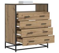 vidaXL Ladenkast 4-Lade Artisanaal eiken 70 x 41 x 83,5 cm