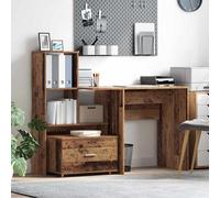 vidaXL Mobile con Cassetti con ruota Legno vecchio 55 x 45 x 31 cm