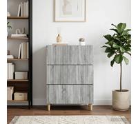vidaXL Mobile con Cassetti Grigio Sonoma 66 x 34,5 x 90 cm, Armadio Vintage, Design Rettangolare, Unità Funzionale in Legno, Organizer per la Vita, Spazio di Stoccaggio Ampio