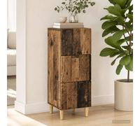 vidaXL Mobile con Cassetti Legno antico 33 x 34,5 x 90 cm, Mobile Vintage rettangolare per il soggiorno, ampio spazio, organizzatore stiloso per interni, arredo funzionale