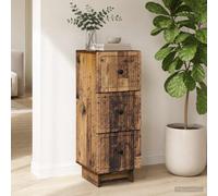 vidaXL Mobile con Cassetti Legno antico 33 x 34,5 x 90 cm, Mobile Vintage, Unità di Stoccaggio Rettangolare, Cassetto Spazioso per Casa, Organizzatore di Mobili Versatile, Soluzione Compatta