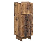 vidaXL Mobile con Cassetti Legno antico 33 x 34,5 x 90 cm, Mobile Vintage, Unità di Stoccaggio Rettangolare, Cassetto Spazioso per Casa, Organizzatore di Mobili Versatile, Soluzione Compatta