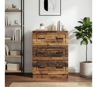 vidaXL Mobile con Cassetti Legno antico 66 x 34,5 x 87 cm