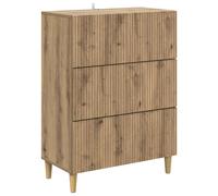 vidaXL Mobile con Cassetti Rovere Artigianale 66 x 34,5 x 90 cm, Armadio Vintage, Design Rettangolare, Unità Funzionale in Legno, Organizer per la Vita, Spazio di Stoccaggio Ampio