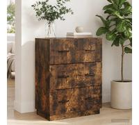 vidaXL Mobile con Cassetti Rovere Fumo 66 x 34,5 x 87 cm