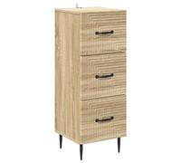 vidaXL Mobile con Cassetti Rovere Sonoma 33 x 34,5 x 89,5 cm