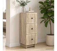 vidaXL Mobile con Cassetti Rovere Sonoma 33 x 34,5 x 90 cm