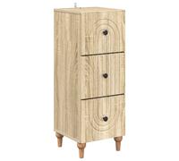 vidaXL Mobile con Cassetti Rovere Sonoma 33 x 34,5 x 90 cm