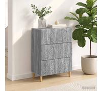 vidaXL Mobile con Cassetti Sonoma grigio 66 x 34,5 x 90 cm