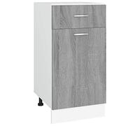 vidaXL Mobile con Cassetto Grigio Sonoma 40x46x81,5 Legno Multistrato
