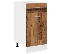 vidaXL Mobile con Cassetto Legno Antico 40x46x81,5cm Legno Multistrato, Mobile da Cucina, mobiletto con cassetto, mobiletto, unità da Cucina