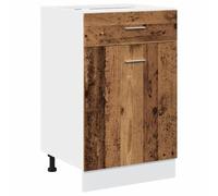 vidaXL Mobile con cassetto Lyon - Legno multistrato, Legno antico 50x46x81,5 cm