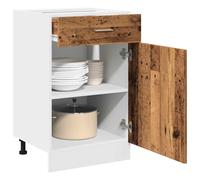 vidaXL Mobile con Cassetto “Lyon” Legno Antico 50x46x81,5cm