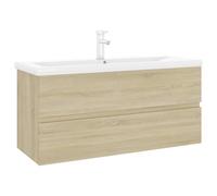 vidaXL Mobile con Lavabo Integrato Rovere Sonoma in Legno Multistrato