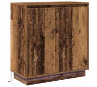 vidaXL Mobile con LED in Legno Antico 71x34,5x75 cm in Legno ingegnerizzato