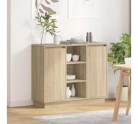 vidaXL Mobile con LED Rovere Sonoma 90x32x75 cm Legno ingegnerizzato