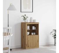 vidaXL Mobile con luci LED Quercia Artisan 60,5x37x100 cm
