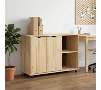 vidaXL Mobile con Ruote con ruota Marrone 100 x 39 x 65,5 cm