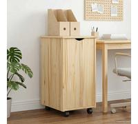 vidaXL Mobile con Ruote con ruota Marrone 34 x 39 x 65,5 cm