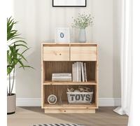 vidaXL Mobile Consolle 60x34x75 cm in Legno Massello di Pino