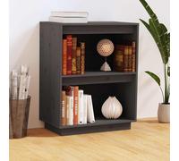 vidaXL Mobile Consolle Grigio 60x34x75 cm in Legno Massello di Pino