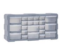 vidaXL Mobile Contenitore con 22 Cassetti 49x16x25,5 cm