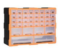 vidaXL Mobile Contenitore con 40 Cassetti 52x16x37,5 cm