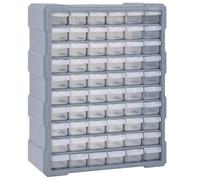 vidaXL Mobile Contenitore con 60 Cassetti Organizer Portaminuterie Cassettiera Scaffale Organizer Scatole Multiuso Box Officina Scomparti