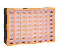 vidaXL Mobile Contenitore con 64 Cassetti Organizer Cassettiera Portaminuterie Box Officina Scomparti Scaffale Organizer Scatole Multiuso