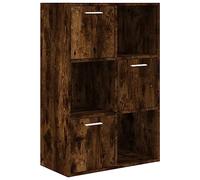 vidaXL Mobile Contenitore in Rovere Fumo 60x29,5x90 cm