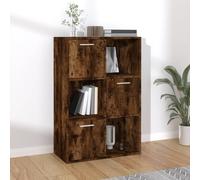 vidaXL Mobile Contenitore in Rovere Fumo 60x29,5x90 cm