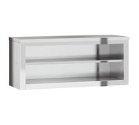 vidaXL Mobile Cucina da Parete con Ripiano in Acciaio Inossidabile