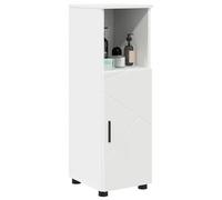 vidaXL Mobile da Bagno Bianco 30 x 35 x 95 cm Legno Multistrato, Mobile da Bagno Elegante, Ripiani rettangolari, Ottima Soluzione di stoccaggio, Design Moderno, unità per Prodotti