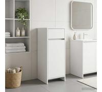 vidaXL Mobile da Bagno Bianco 35 x 36,5 x 85 cm Legno ingegnerizzato