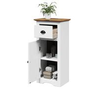 vidaXL Mobile da Bagno BODO Bianco e Marrone 44x30x90 cm