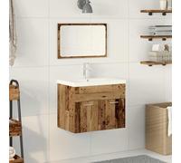 vidaXL Mobile da Bagno con cassetto Legno multistrato