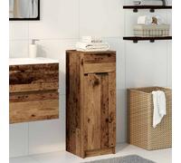 vidaXL Mobile da Bagno con cassetto Legno vecchio 32 x 34 x 90 cm