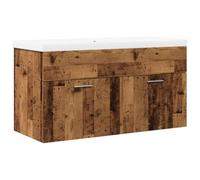 vidaXL Mobile da Bagno con Lavabo Integrato Legno Antico, Armadio per lavandino da Bagno, Mobile lavabo da Bagno, Mobile da Bagno, Mobile da Bagno
