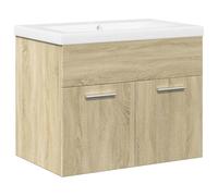 vidaXL Mobile da Bagno con Lavabo Integrato Rovere Sonoma