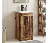 vidaXL Mobile da bagno con lavabo Legno antico 42 x 40 x 84,5 cm