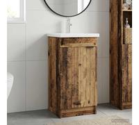 vidaXL Mobile da bagno con lavabo Legno antico 42 x 40 x 84,5 cm