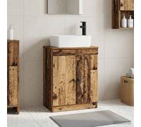 vidaXL Mobile da bagno con lavabo Legno antico 54 x 35 x 83 cm