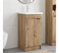 vidaXL Mobile da bagno con lavabo Rovere Artigianale 42 x 40 x 84,5 cm