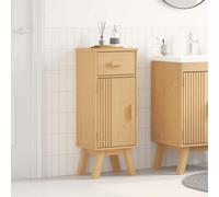 vidaXL Mobile da Bagno con lo scaffale Olden Marrone 35 x 30 x 90 cm