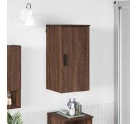 vidaXL Mobile da Bagno con porta Rovere Marrone 30 x 31,5 x 61 cm
