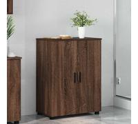 vidaXL Mobile da Bagno con porta Rovere Marrone 60 x 35 x 80 cm