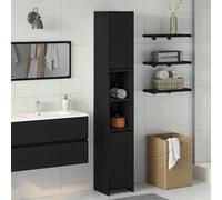 vidaXL Armadietto da bagno alto con ripiani integrati | Contenitore per interni | Design moderno in legno ingegnerizzato | Elegante e durevole, lunghezza 45 cm, facile montaggio richiesto, set di