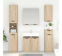 vidaXL Mobile da Bagno con porta Rovere Sonoma 64,5 x 33,5 x 59 cm